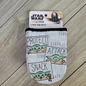 NWT - DISNEY The Mandalorian GROGU 2-pack Heat Resist Mini Oven Mitts Star Wars